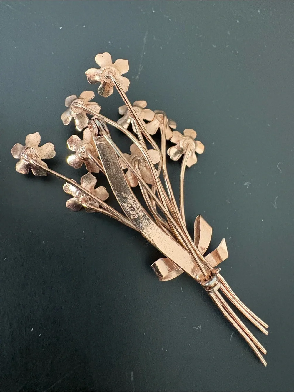 1940’s Coro Sterling Flower Bouquet brooch